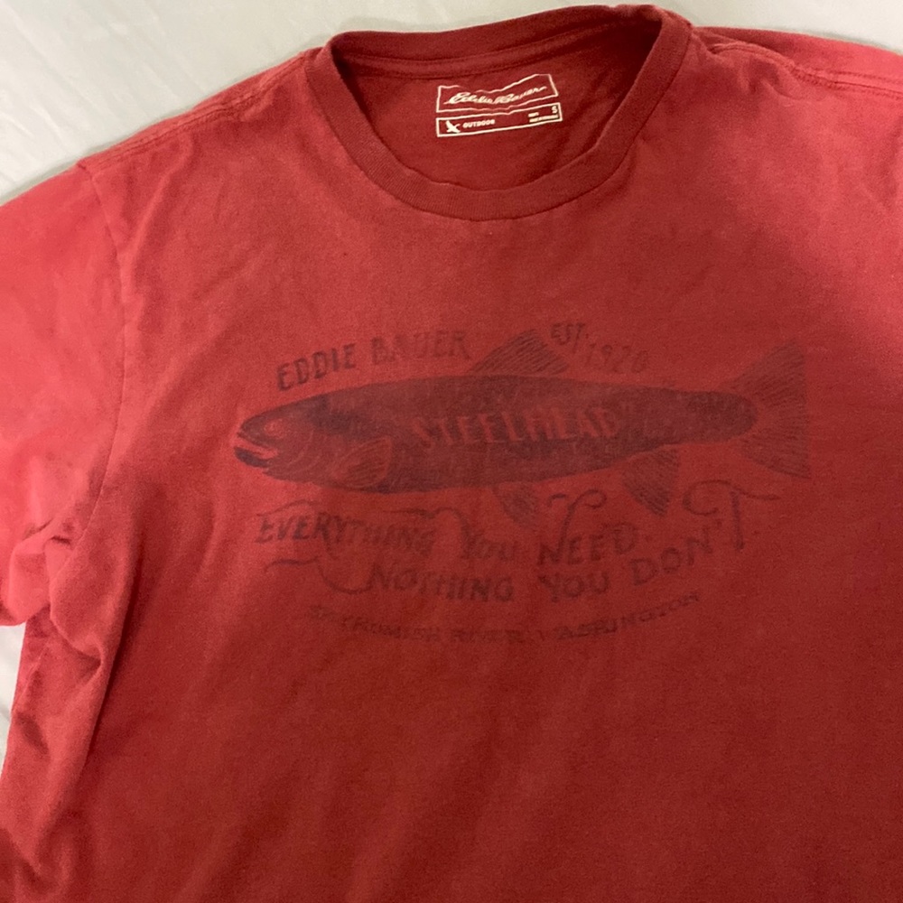 Eddie Bauer red t shirt